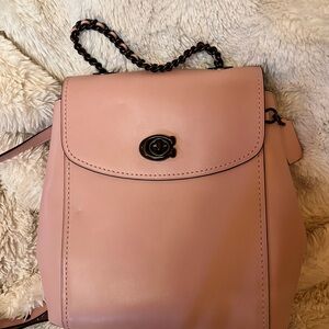 Coach Parker large 18 convertible backpack pink
